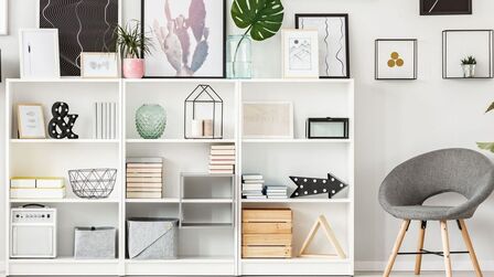 How To Style A Bookshelf Without Books