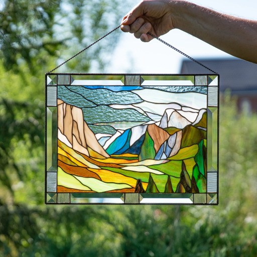 How To Hang Stained Glass Panels How To Hang Stained Glass Panels