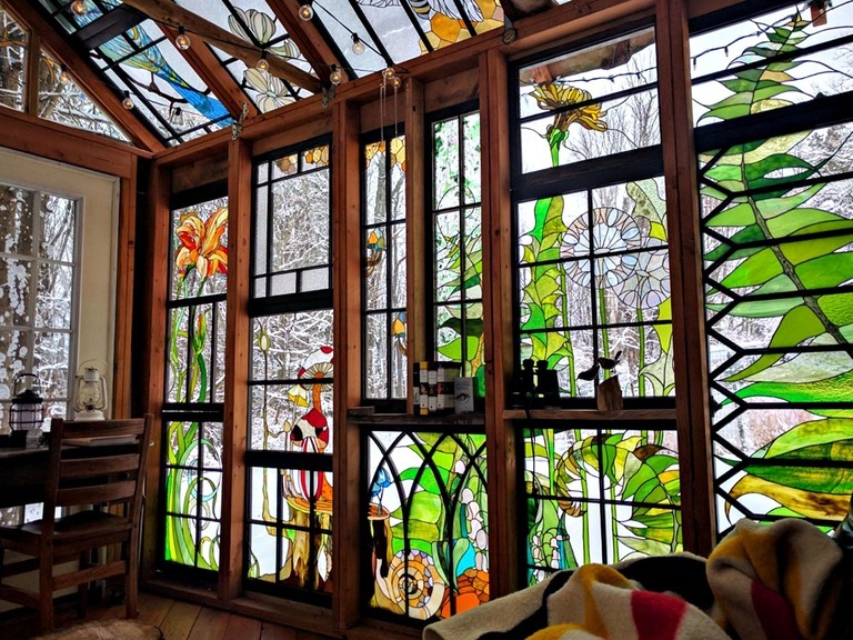 How To Hang Stained Glass Panels