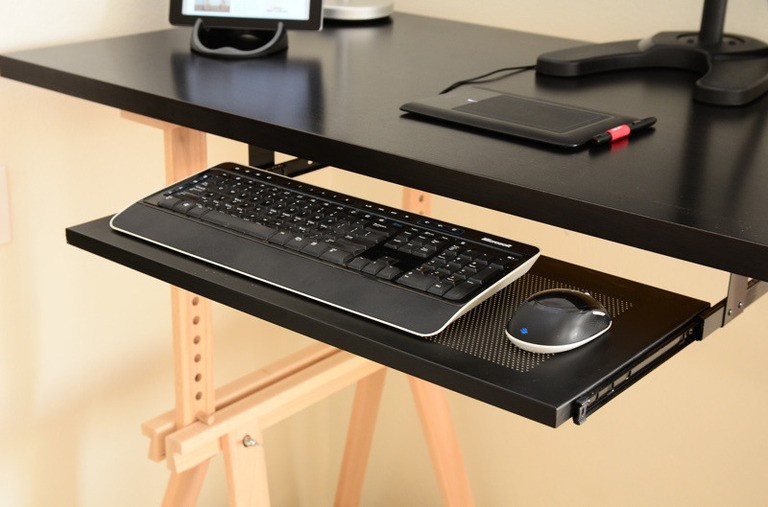 How To Install Keyboard Tray Under Desk